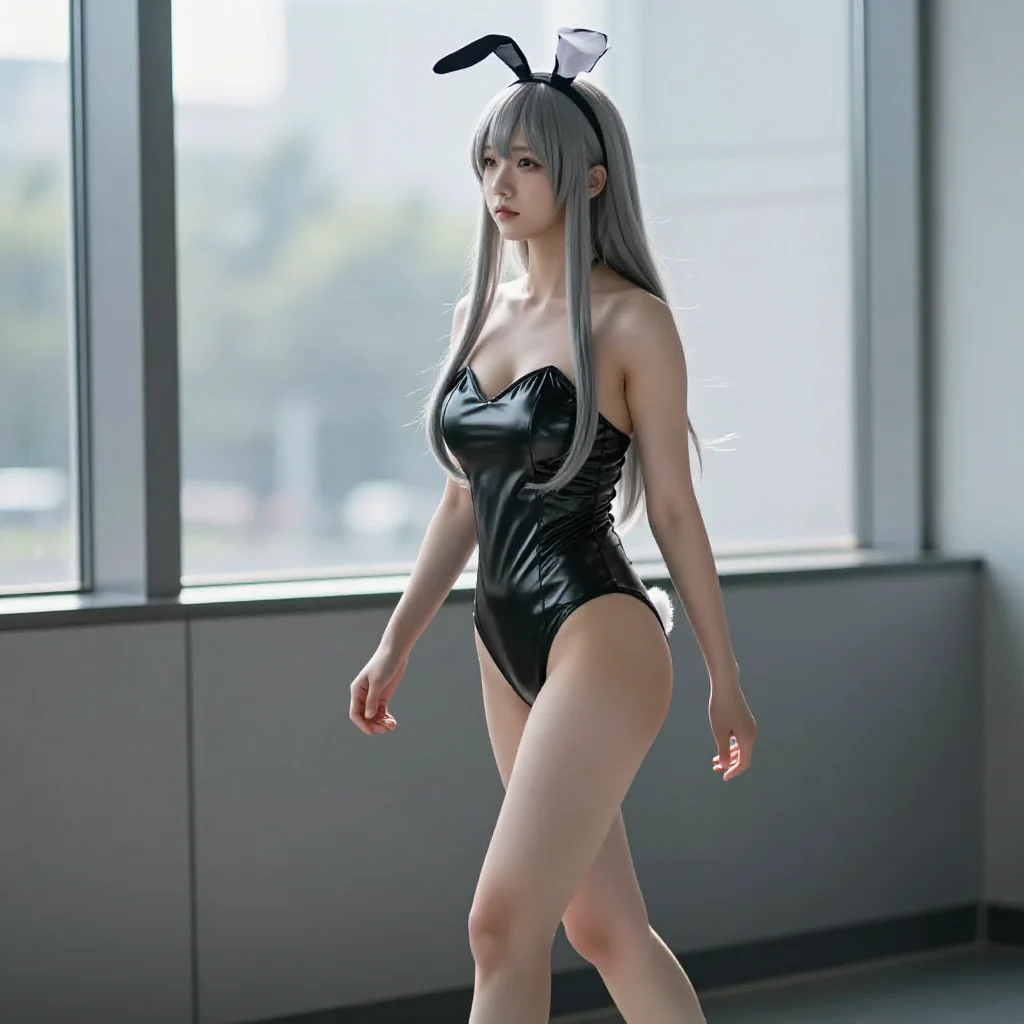 兔女郎的午后主題圖片 0049，杰作，最佳画质，极致细节，照片级写实 , 轻舞台感漫展摄影风格