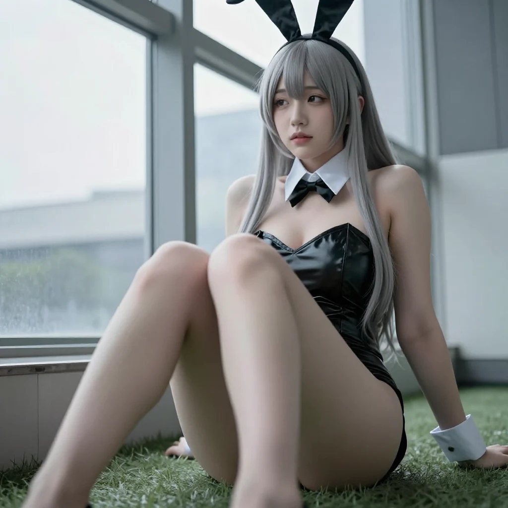 兔女郎的午后主題圖片 0050，杰作，最佳画质，极致细节，照片级写实 , 轻舞台感漫展摄影风格