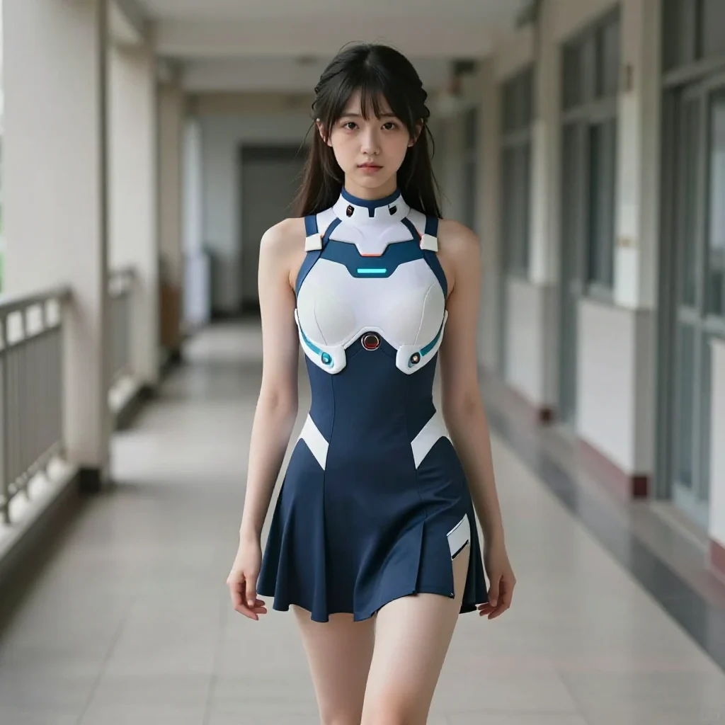 走廊里的甜妹日常主題圖片 0085，杰作，最佳画质，极致细节，照片级写实 , 二次元角色写真风格