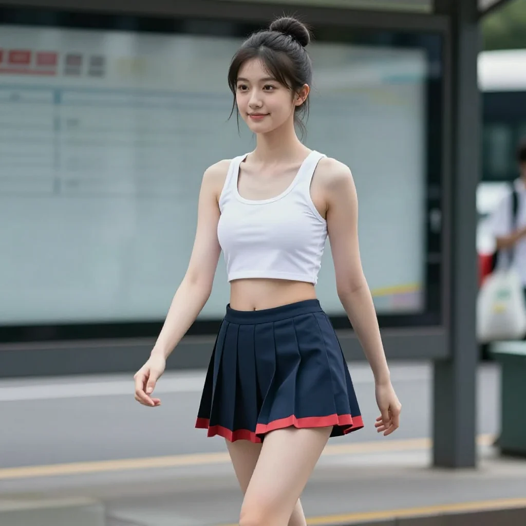 今日份校园少女感主題圖片 0089，杰作，最佳画质，极致细节，照片级写实 , 清透漫展人像风格