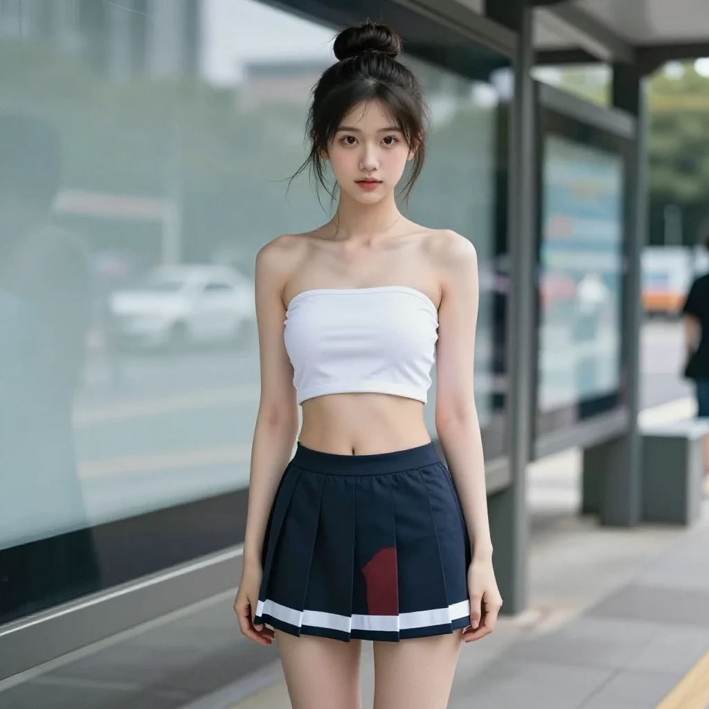 今日份校园少女感主題圖片 0091，杰作，最佳画质，极致细节，照片级写实 , 清透漫展人像风格