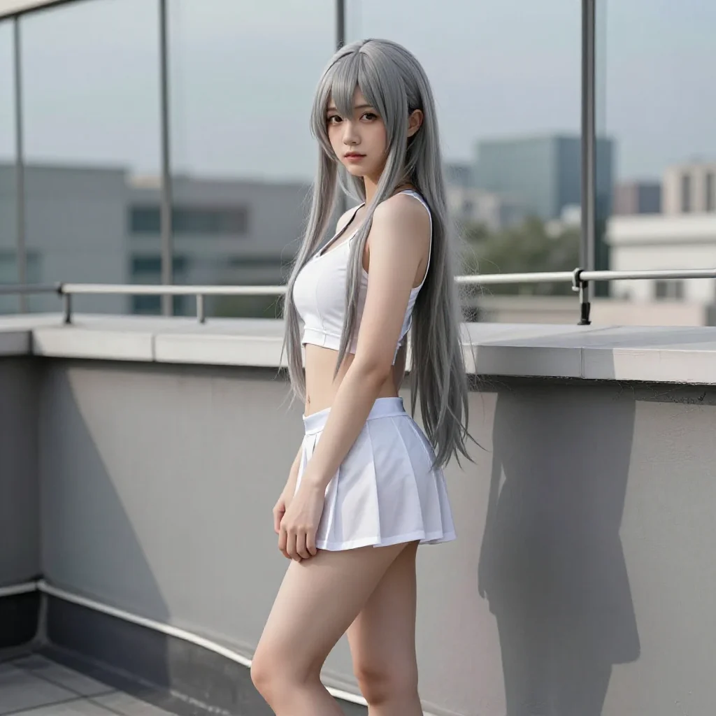 银发精灵少女的午后主題圖片 0102，杰作，最佳画质，极致细节，照片级写实 , 角色扮演人像摄影风格