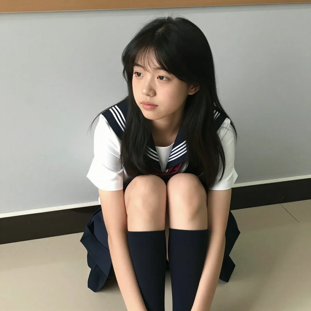 今日份校园少女感主題圖片 0137，杰作，最佳画质，极致细节，照片级写实 , 室内松弛感写真风