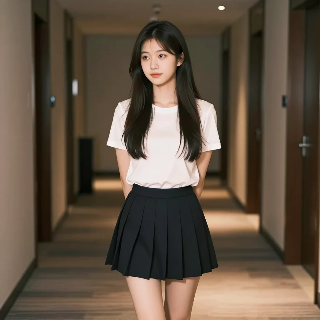今日份校服少女主題圖片 0201，杰作，最佳画质，极致细节，照片级写实 , 柔和暖色调摄影风格