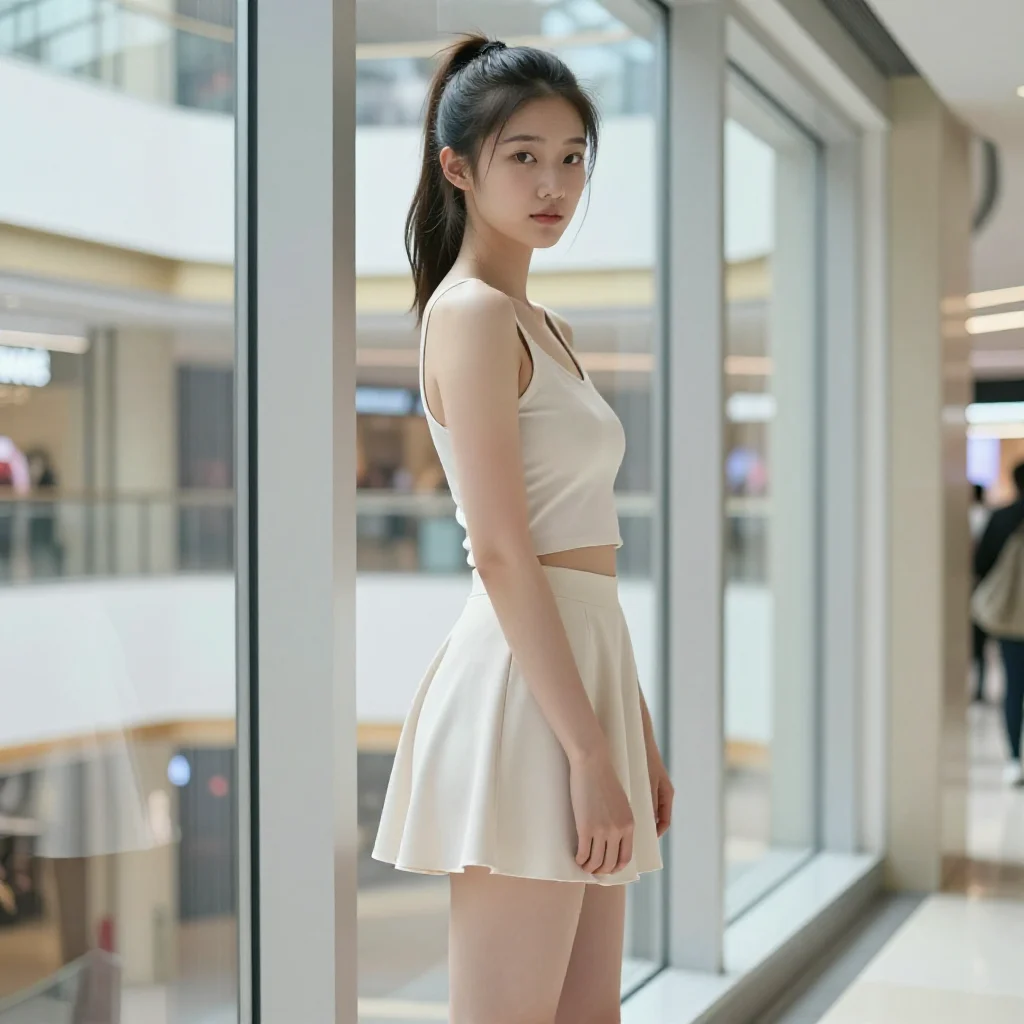 今日份白裙少女主题图片 0211，杰作，最佳画质，极致细节，照片级写实 , 小红书日常氛围风