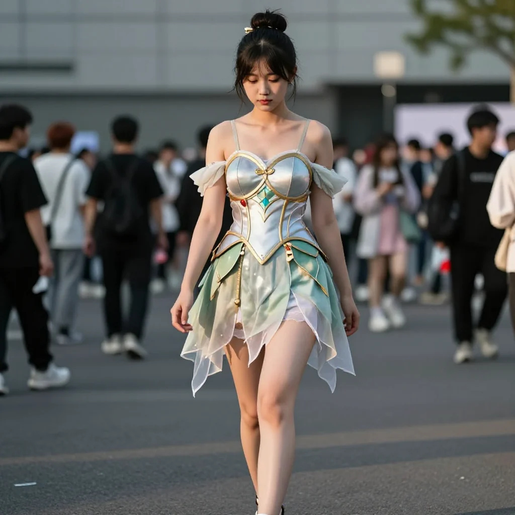 暮色下的角色扮演主題圖片 0289，杰作，最佳画质，极致细节，照片级写实 , 真实漫展现场还原风格