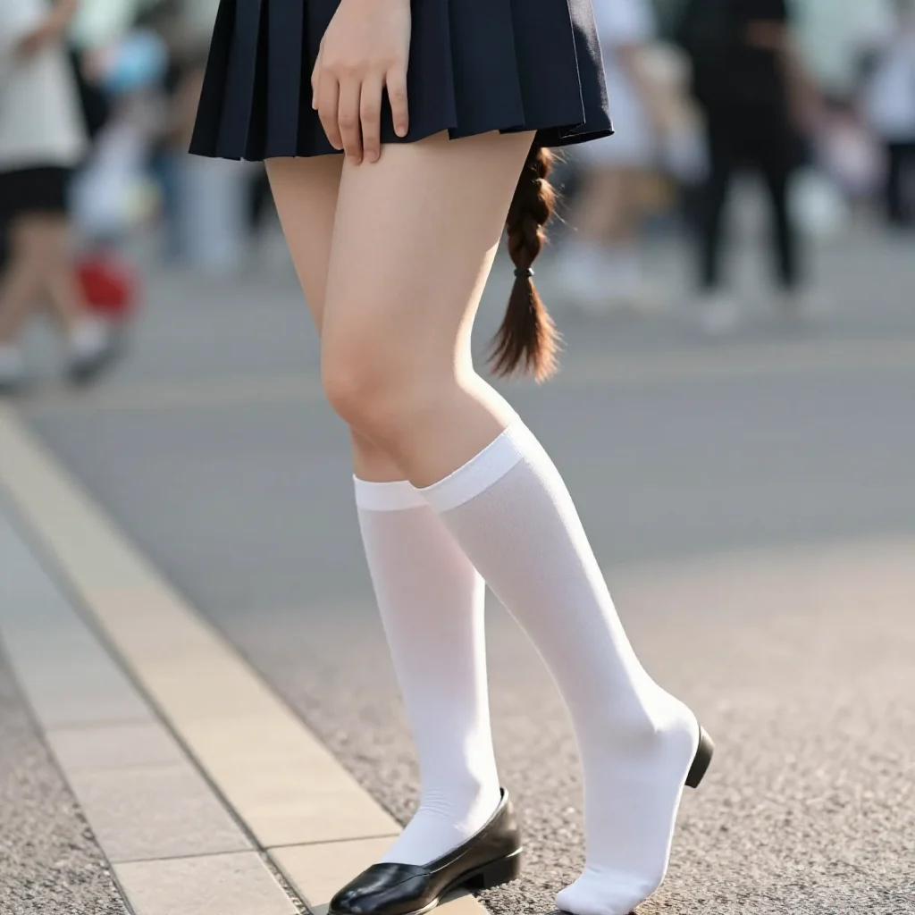 楼梯下的少女日常主题图片 0322，杰作，最佳画质，极致细节，照片级写实 , 清透漫展人像风格