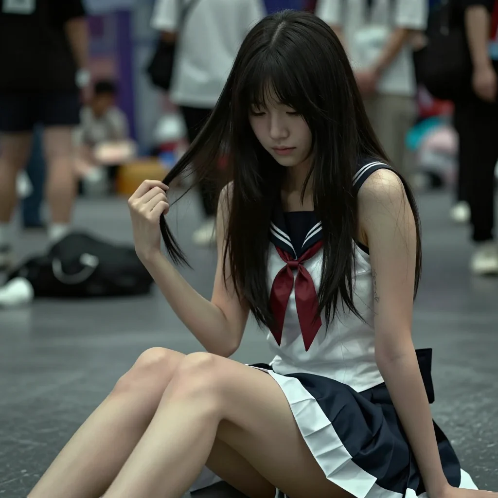 今日份校园少女感主題圖片 0334，杰作，最佳画质，极致细节，照片级写实 , 轻纪实二次元人像风格