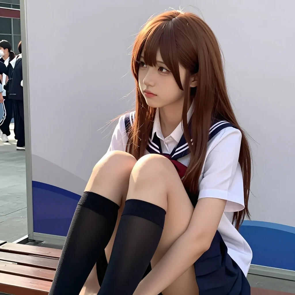 今日份校服少女主題圖片 0336，杰作，最佳画质，极致细节，照片级写实 , 清新角色私摄风格