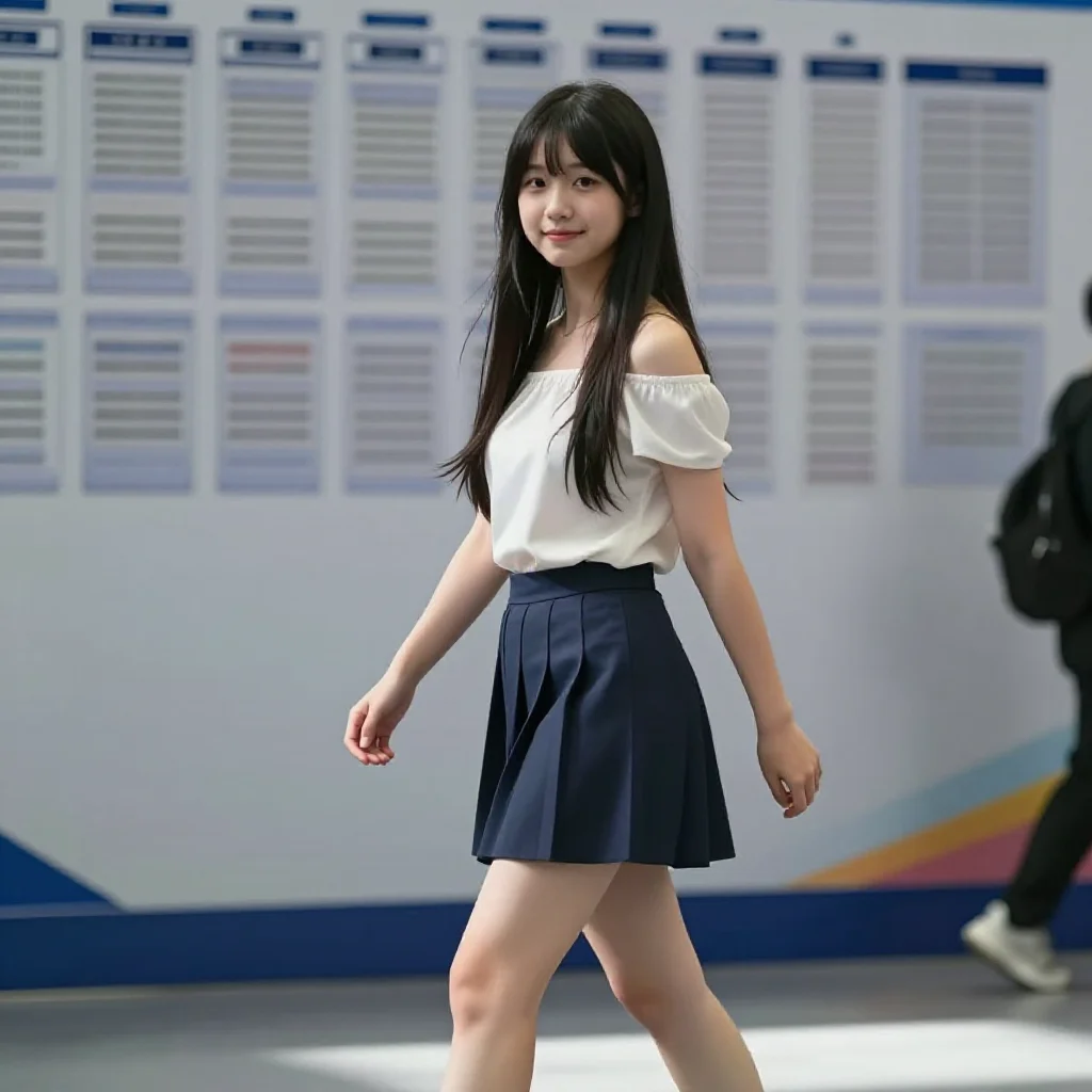 今日份校园少女感主题图片 0378，杰作，最佳画质，极致细节，照片级写实 , 动漫展抓拍风格