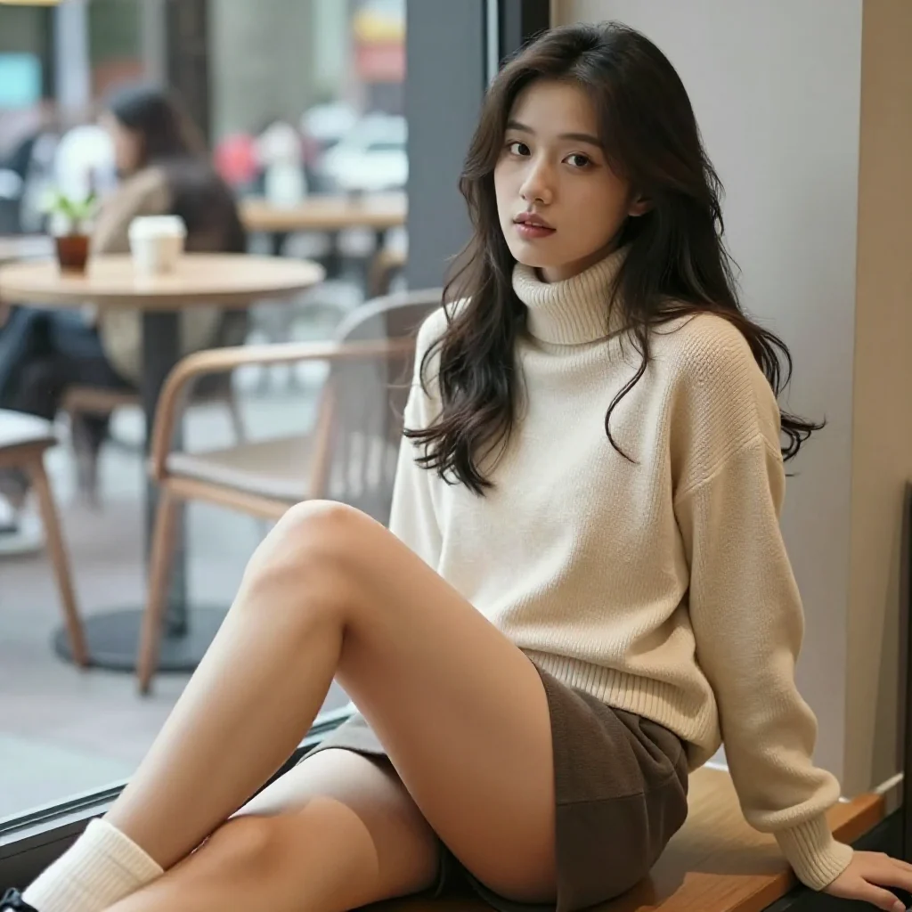 今日份温柔少女感主題圖片 0394，杰作，最佳画质，极致细节，照片级写实 , 优雅私房写真风