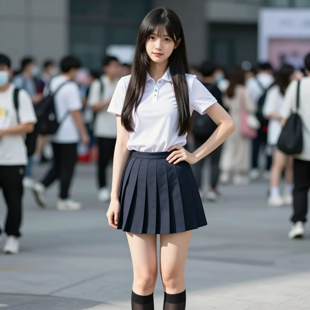 今日份校园风写真主題圖片 0444，杰作，最佳画质，极致细节，照片级写实 , 日常随性街拍风格