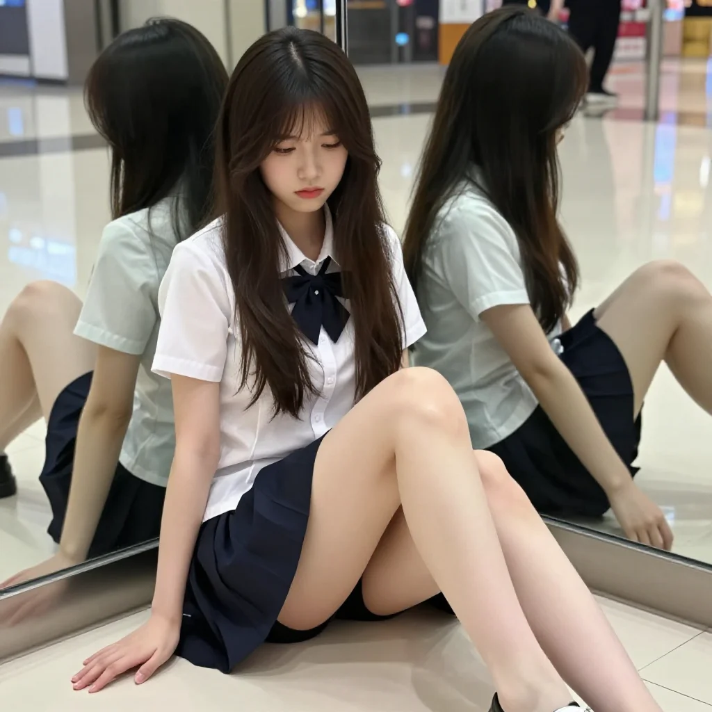 今日份校服少女主題圖片 0477，杰作，最佳画质，极致细节，照片级写实 , 角色扮演人像摄影风格