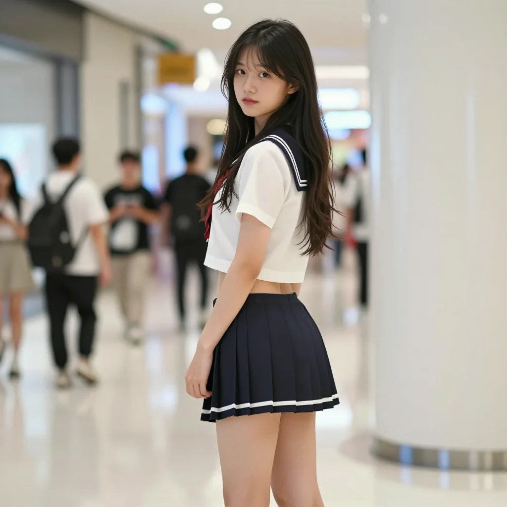 今日份校服少女主題圖片 0478，杰作，最佳画质，极致细节，照片级写实 , 角色扮演人像摄影风格