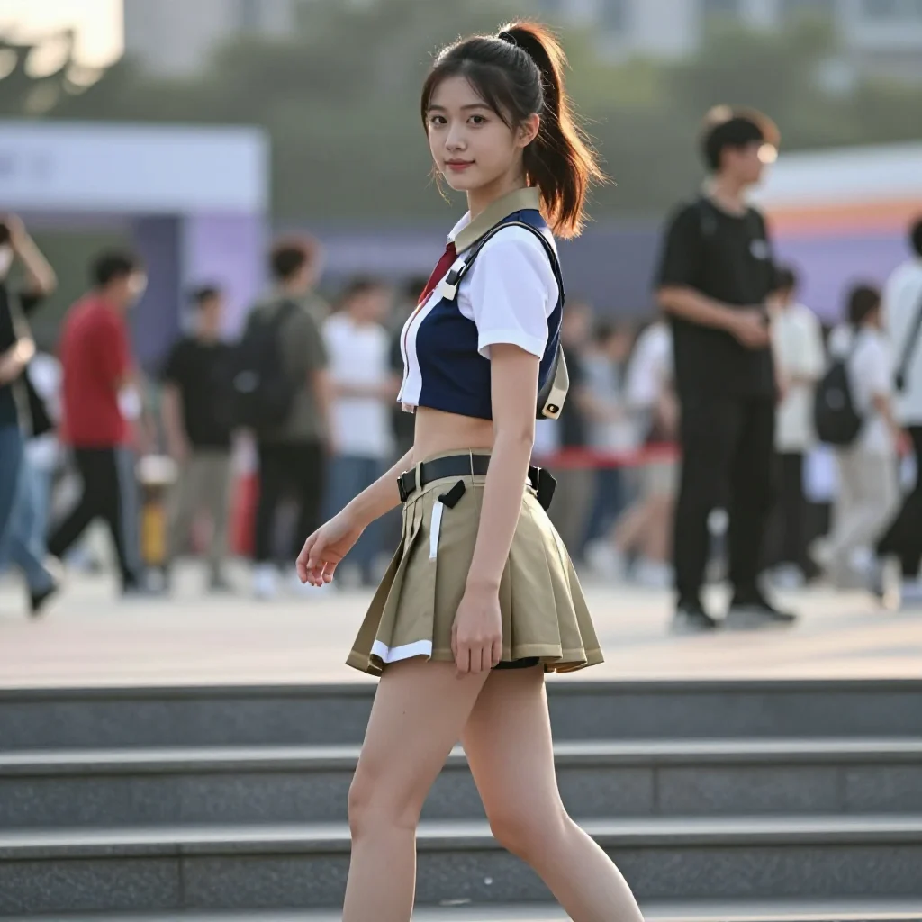 今日份校园风少女感写真主題圖片 0603，杰作，最佳画质，极致细节，照片级写实 , 空气感人像风格