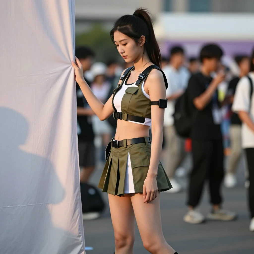 今日份校园风少女感写真主題圖片 0607，杰作，最佳画质，极致细节，照片级写实 , 空气感人像风格