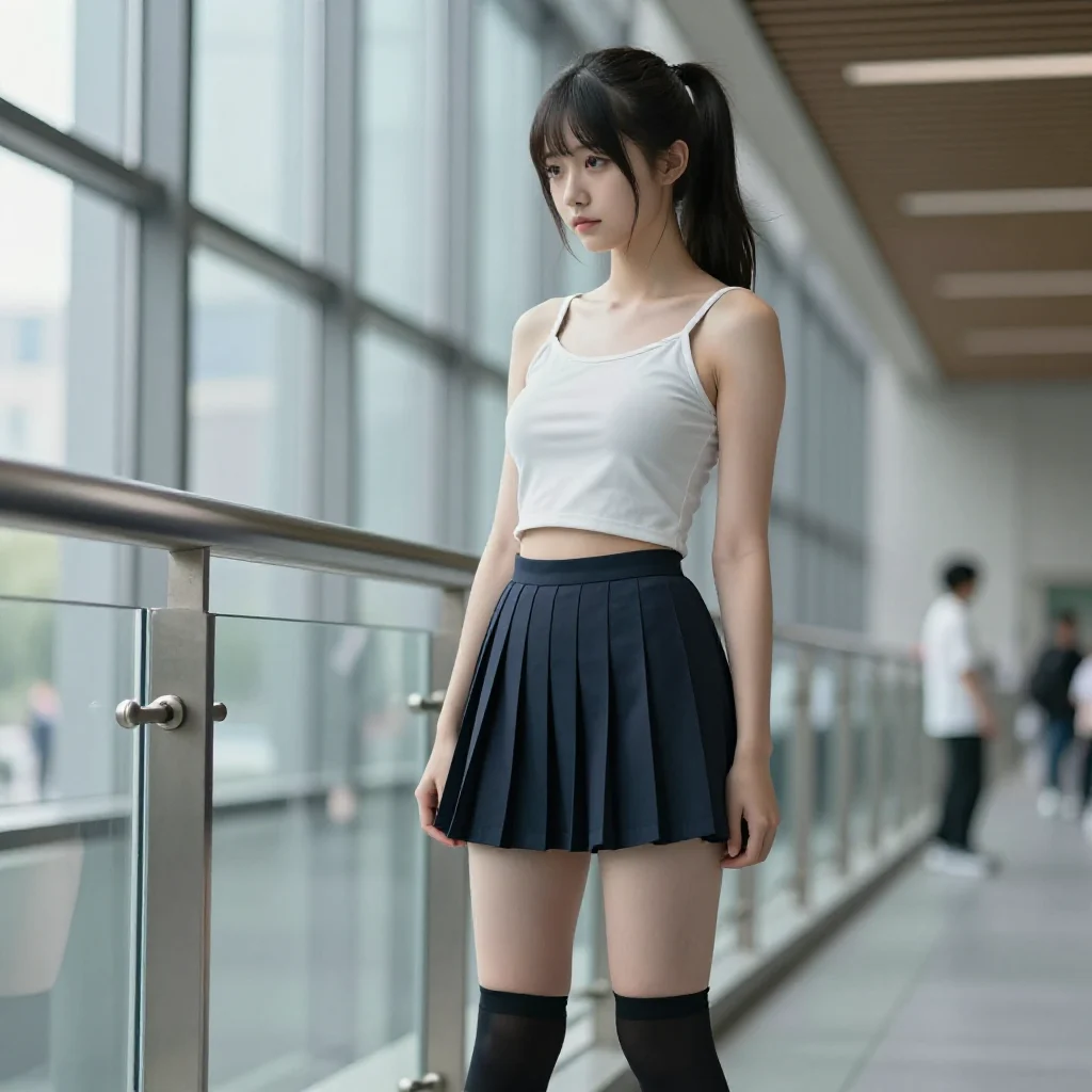 今日份校园风写真主题图片 0638，杰作，最佳画质，极致细节，照片级写实 , 柔光角色人像风格