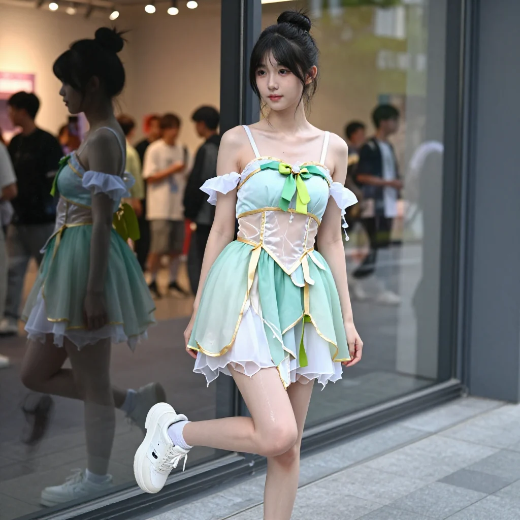 这组cos真的太出片了！主題圖片 0664，杰作，最佳画质，极致细节，照片级写实 , 日常随性街拍风格