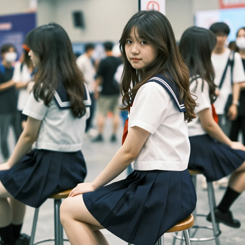 今日份校园写真主题图片 0717，杰作，最佳画质，极致细节，照片级写实 , 轻胶片漫展摄影风格