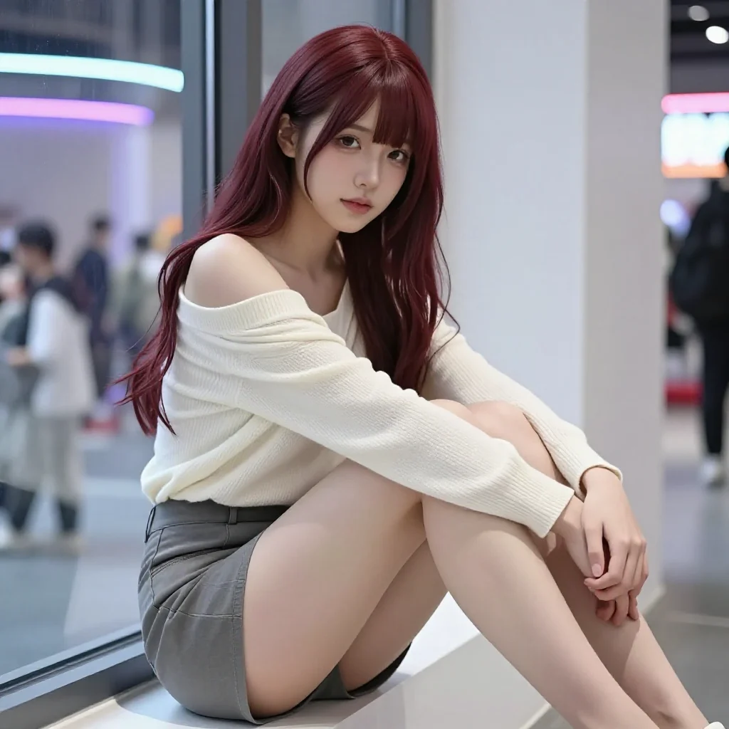 今日份红发少女写真主題圖片 0798，杰作，最佳画质，极致细节，照片级写实 , 柔光角色人像风格