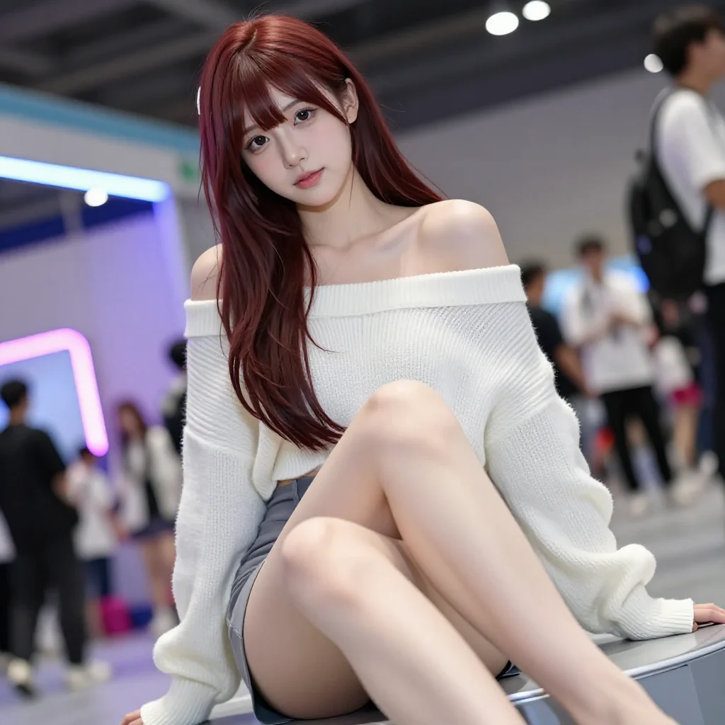 今日份红发少女写真主題圖片 0800，杰作，最佳画质，极致细节，照片级写实 , 柔光角色人像风格