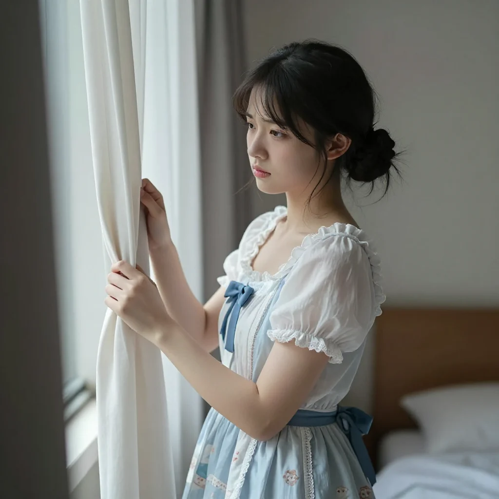 今日份清冷少女感主題圖片 0805，杰作，最佳画质，极致细节，照片级写实 , 清透漫展人像风格