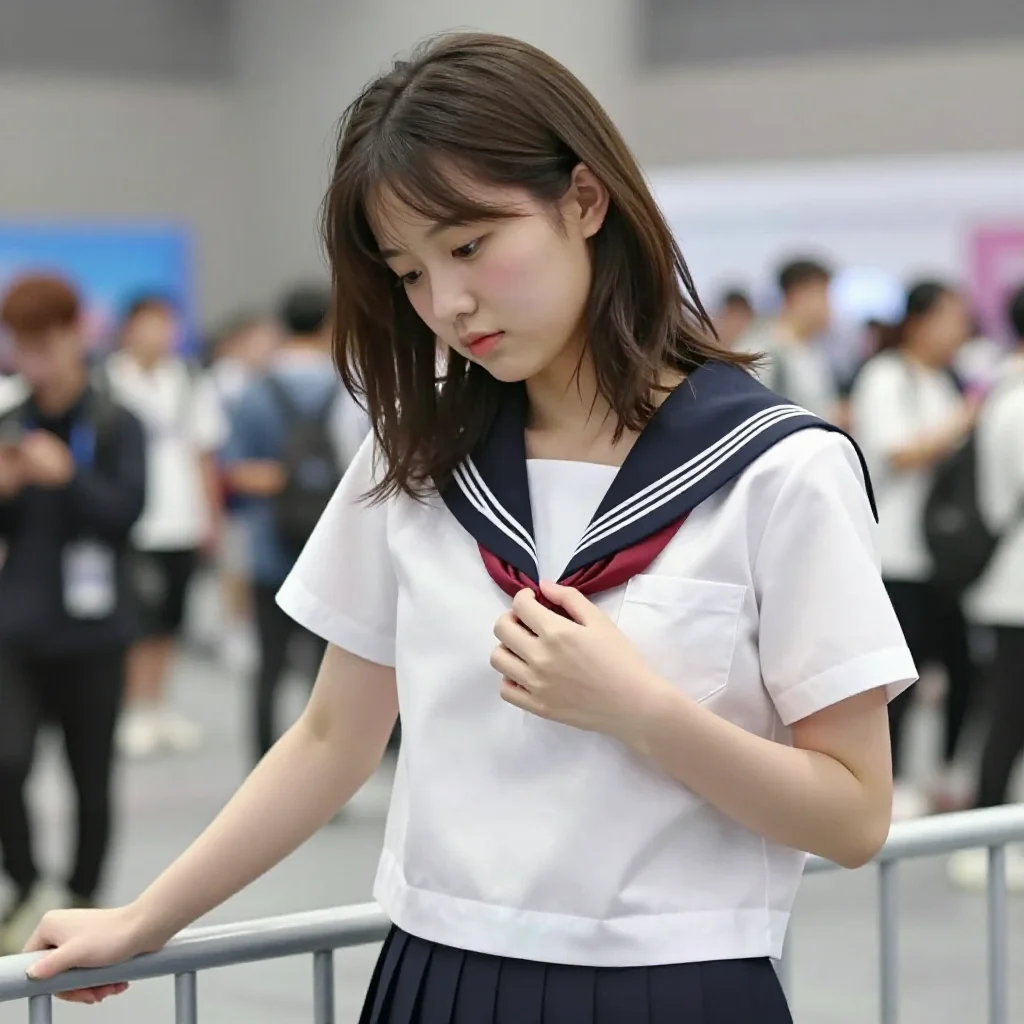 今日份校服少女主題圖片 0821，杰作，最佳画质，极致细节，照片级写实 , 清透空气感写真风格