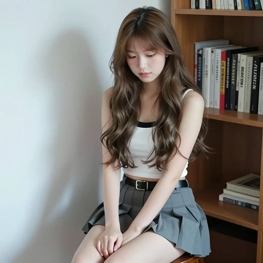 今日份校园少女感主題圖片 0903，杰作，最佳画质，极致细节，照片级写实 , 清透漫展人像风格