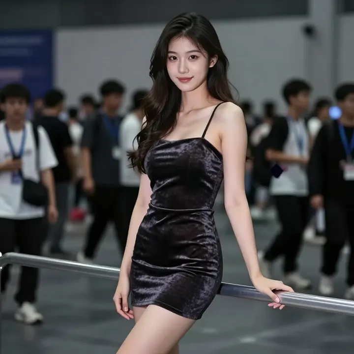 今日份清冷少女感主題圖片 0043，杰作，最佳画质，极致细节，照片级写实 , 真实漫展现场还原风格