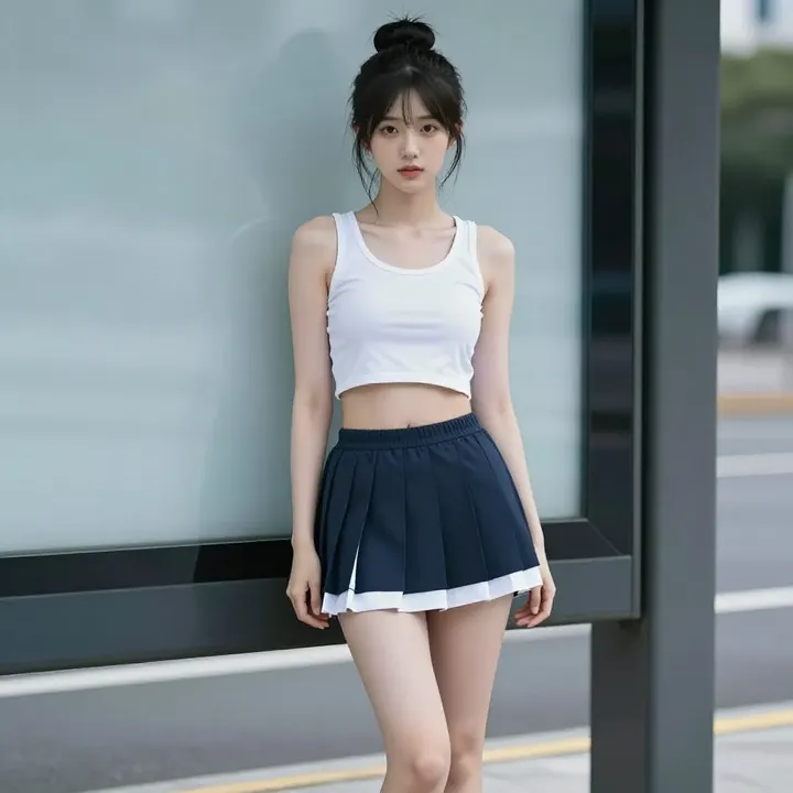 今日份校园少女感主題圖片 0088，杰作，最佳画质，极致细节，照片级写实 , 清透漫展人像风格