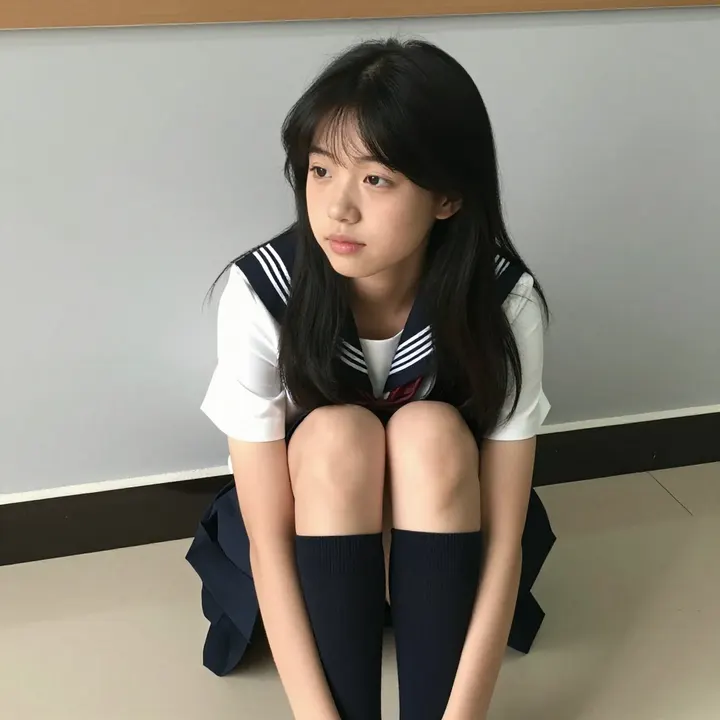 今日份校园少女感主題圖片 0137，杰作，最佳画质，极致细节，照片级写实 , 室内松弛感写真风