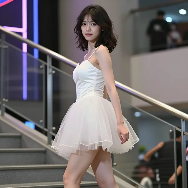 今日份白裙少女主題圖片 0158，杰作，最佳画质，极致细节，照片级写实 , 高还原角色摄影风格