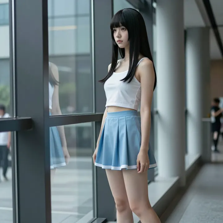 今日份校园少女感主題圖片 0179，杰作，最佳画质，极致细节，照片级写实 , 高细节服装展示风格