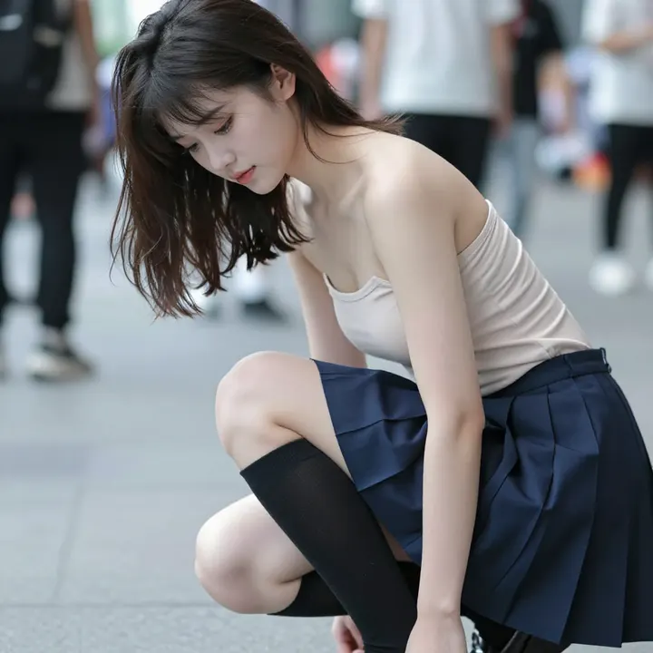 今日份校园少女感主題圖片 0223，杰作，最佳画质，极致细节，照片级写实 , 真实漫展现场还原风格