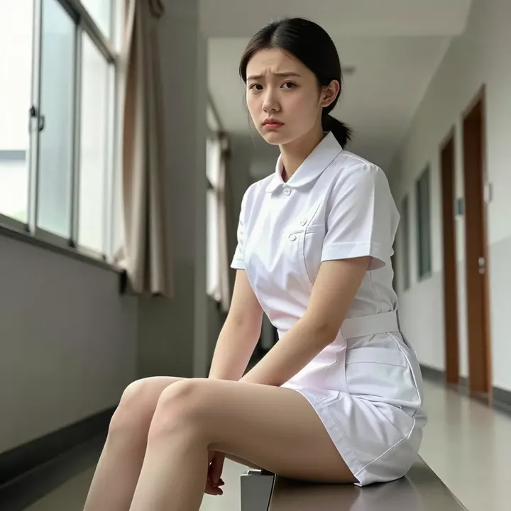 白衣天使的温柔时刻主題圖片 0270，杰作，最佳画质，极致细节，照片级写实 , 轻私房高级感风格