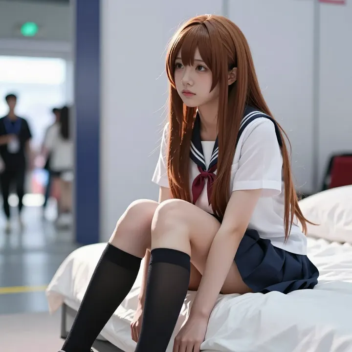 今日份校服少女主題圖片 0338，杰作，最佳画质，极致细节，照片级写实 , 清新角色私摄风格