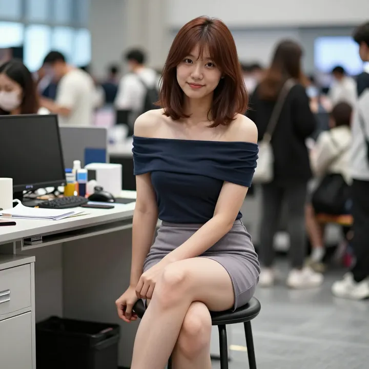 今日份职场少女写真主題圖片 0362，杰作，最佳画质，极致细节，照片级写实 , 漫展现场纪实摄影风格