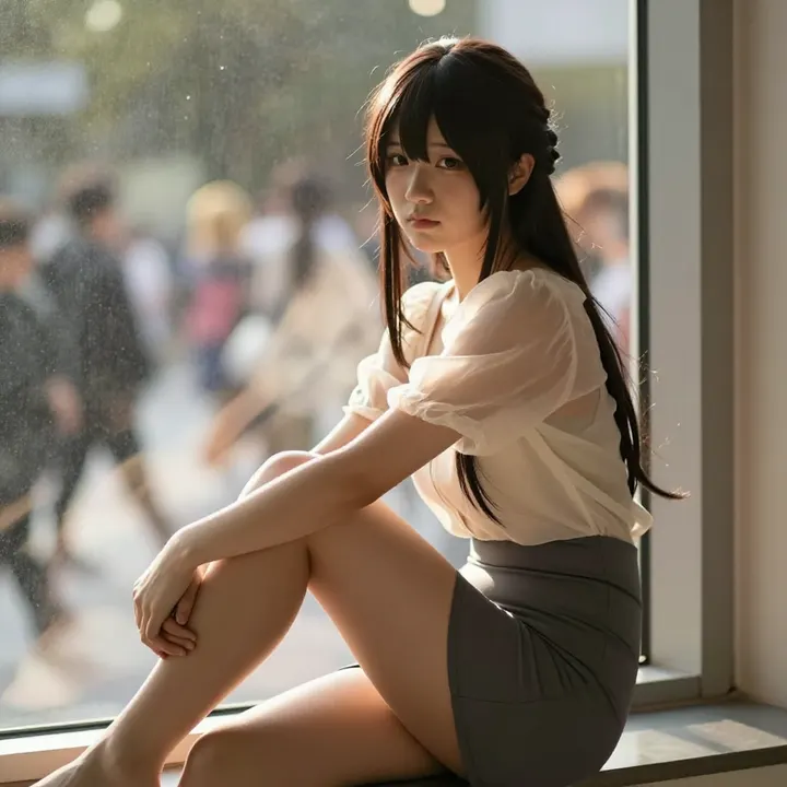 今日份清纯少女感主題圖片 0369，杰作，最佳画质，极致细节，照片级写实 , 动漫展抓拍风格