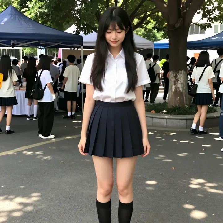 今日份校园风写真主題圖片 0442，杰作，最佳画质，极致细节，照片级写实 , 日常随性街拍风格