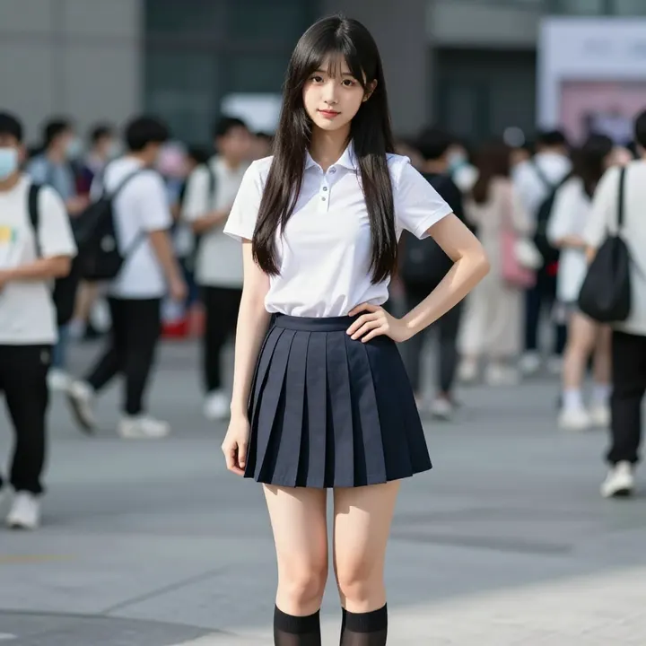 今日份校园风写真主題圖片 0444，杰作，最佳画质，极致细节，照片级写实 , 日常随性街拍风格