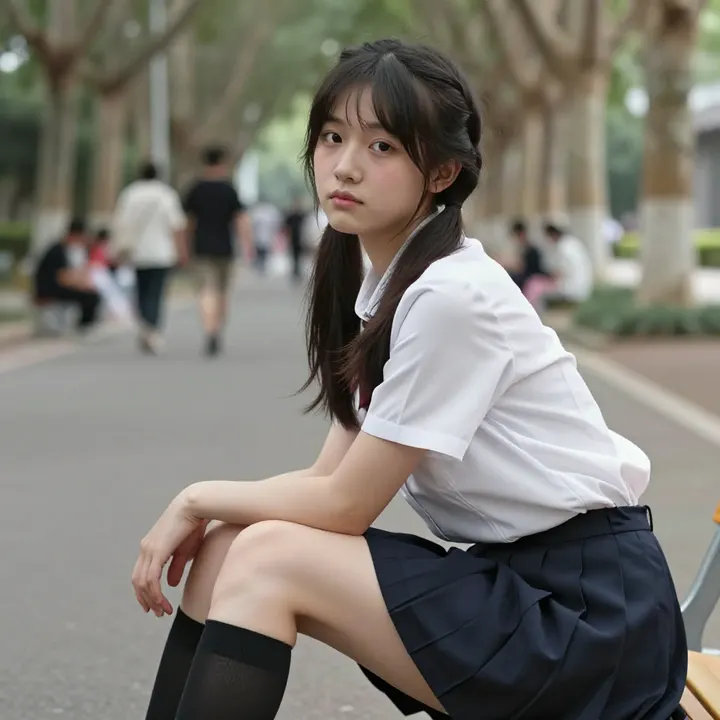 今日份校园写真主題圖片 0448，杰作，最佳画质，极致细节，照片级写实 , 漫展现场纪实摄影风格