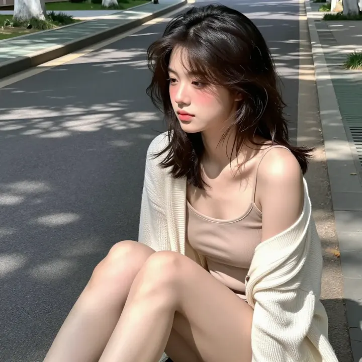 今日份校园风少女感主题图片 0502，杰作，最佳画质，极致细节，照片级写实 , 二次元角色写真风格