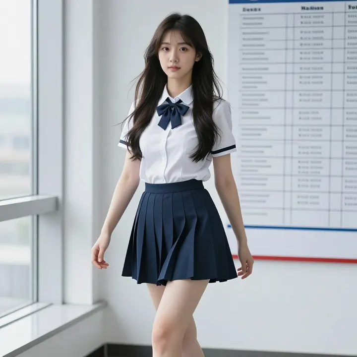 窗边的校园少女主題圖片 0513，杰作，最佳画质，极致细节，照片级写实 , 窗边私房氛围风