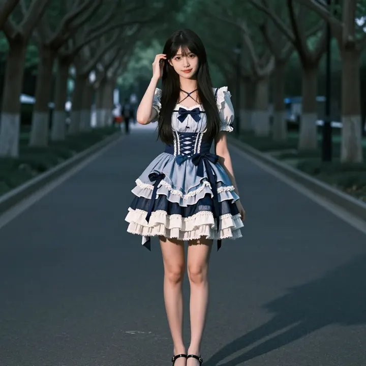 林荫道的温柔午后主題圖片 0552，杰作，最佳画质，极致细节，照片级写实 , 轻胶片漫展摄影风格