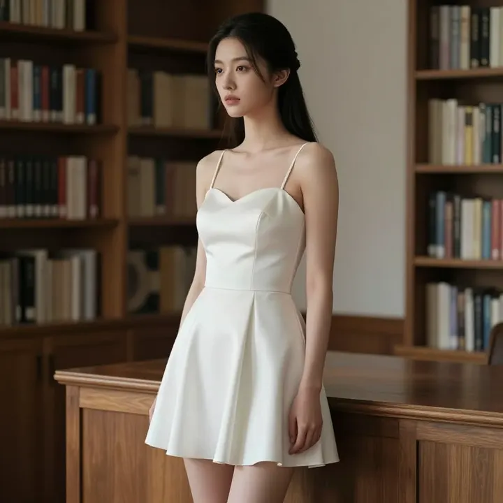 今日份清冷少女感主題圖片 0578，杰作，最佳画质，极致细节，照片级写实 , 电影感角色摄影风格