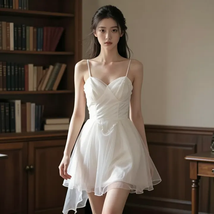 今日份清冷少女感主題圖片 0579，杰作，最佳画质，极致细节，照片级写实 , 电影感角色摄影风格