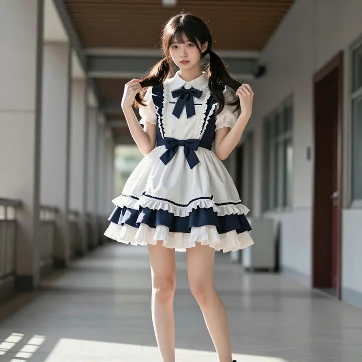 今日份校园少女写真主题图片 0645，杰作，最佳画质，极致细节，照片级写实 , 角色扮演人像摄影风格