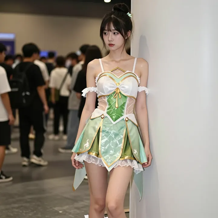 这组cos真的太出片了！主題圖片 0662，杰作，最佳画质，极致细节，照片级写实 , 日常随性街拍风格