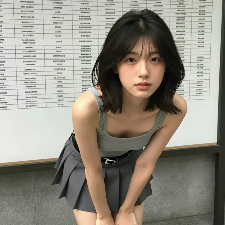 楼梯间的青春日常主题图片 0677，杰作，最佳画质，极致细节，照片级写实 , 日系少女感摄影风格