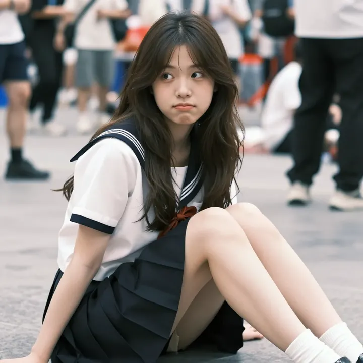 今日份校园写真主題圖片 0714，杰作，最佳画质，极致细节，照片级写实 , 轻胶片漫展摄影风格